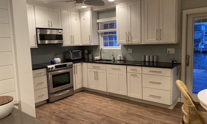 Dover Beaches North House | Lavallette Beautiful Bay front townhome with a pool and short walk to the beach