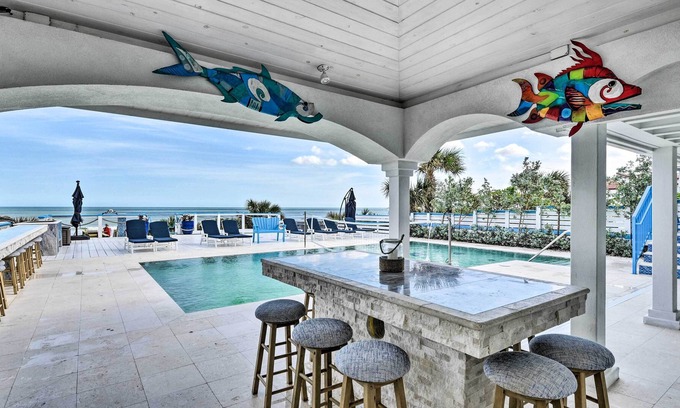New Smyrna Beach House | Lavish Beachfront House w/ Outdoor Kitchen!