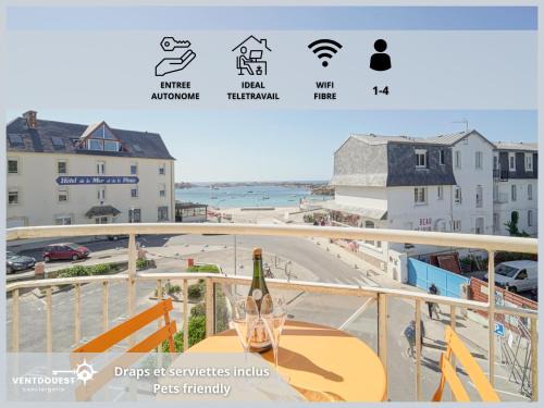 Tregastel Apartment | Le 123 Armoric - Balcon vue mer - 50m de la plage - Confort et moderne - 70m2