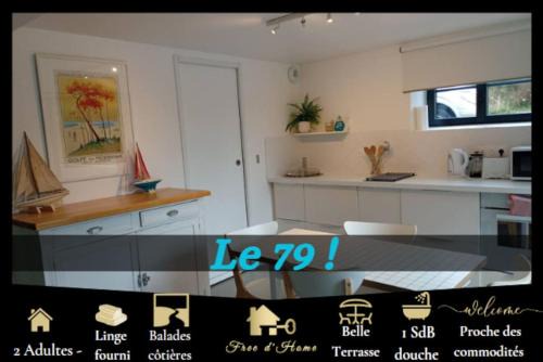 Sarzeau Apartment | Le 79 appartement avec terrasse tout confort