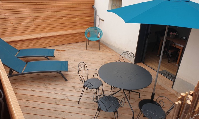 Agon-Coutainville House | "Le Bambino" - Studio Avec Terrasse à 50 Mètres de la mer