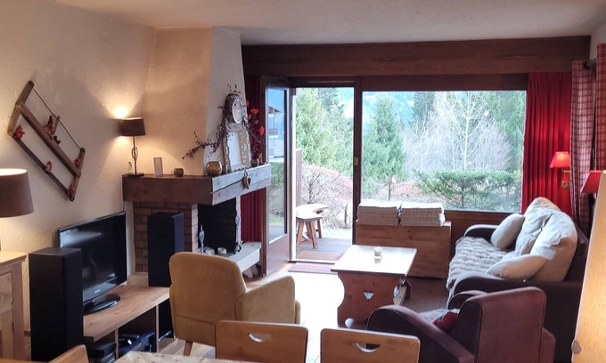 Le Bettex Apartment | LE BETTEX - 1400m - 2 rooms - 50m2 + large terrace facing Mont Blanc