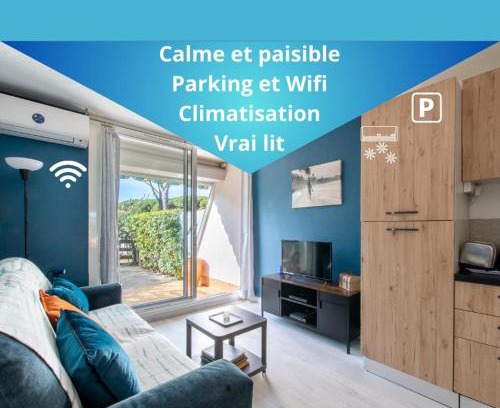 La Petite Motte Apartment | Le bleu horizon * Terrasse * clim * Parking * wifi * Calme * Cosy