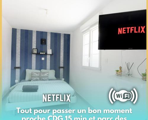 Tremblay-les-Gonesse Apartment | Le bleuet Séjour proche CDG