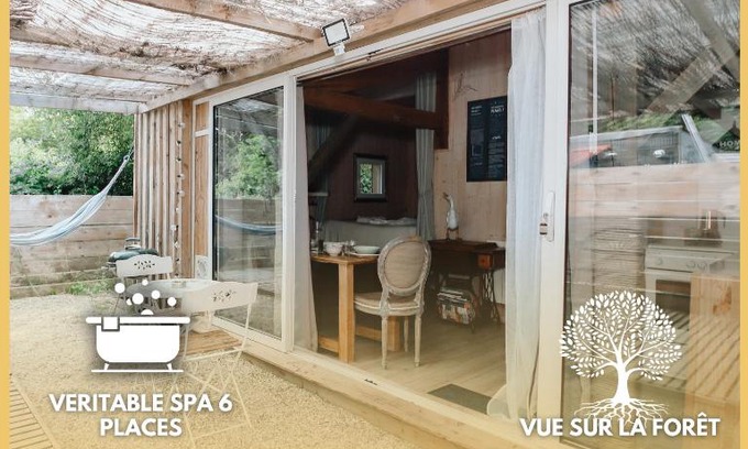 Le Teich Ski Chalet | Le Cabanon doré, Suite SPA et nature chez Ivona Vacances