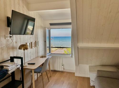 Langrune-sur-Mer Apartment | Le Central - Studio avec vue mer