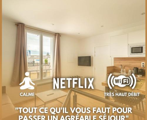Bonnieres-sur-Seine Apartment | LE COLISÉE - Self Checkin Automatique - Netflix - 15 min de Giverny