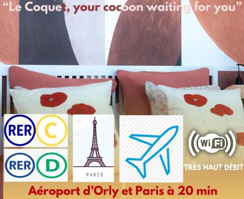 Juvisy-sur-Orge Apartment | Le coquet à 20min de Paris et de l'aéroport d'Orly