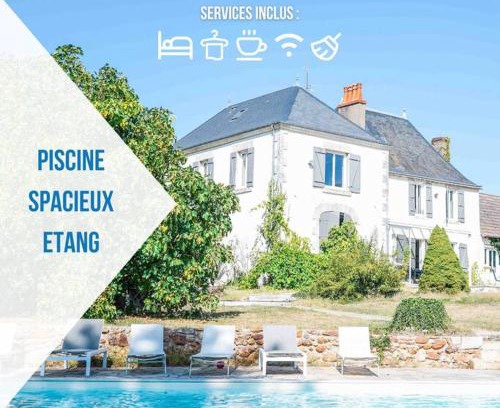 Nuret-le-Ferron Villa | Le Domaine du Pavillon L'idyllique en Brenne