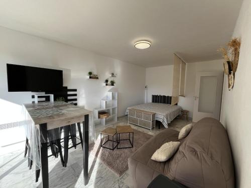 Frejus Plage Apartment | le GENEPY, studio 30m2, 4 p, balcon parking, clim