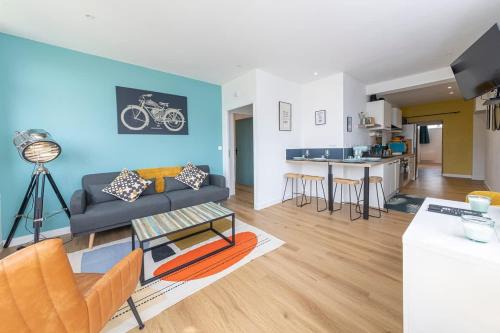 Chartres-de-Bretagne Apartment | Le Green, appartement rénové, 4 chambres et jardin