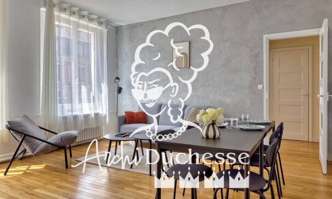 Centre Ville Rive Gauche Apartment | Le Lili's Home, élégant F4 proche du centre-ville de Rouen