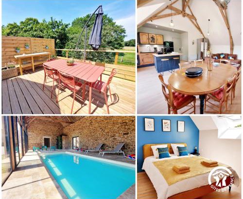 Ambrieres-les-Vallees House | Le Logis des Vallées, 6/7 pers avec piscine et sauna