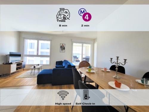 Bagneux Apartment | Le Lucie - Bain de lumière au pied du métro