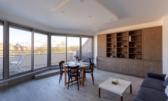 Mayenne Apartment | Le Mancini - Parking et Terrasse