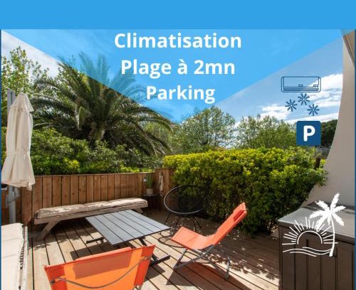 Le Couchant Apartment | Le Murmure du Palmier * Mer à 2 min * Parking Privé * Terrasse