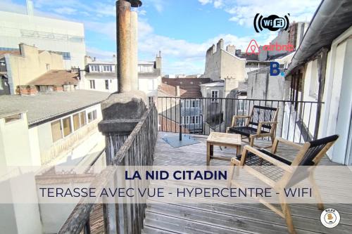 Centre Ville Apartment | Le Nid Citadin - Ultra Calme - Terrasse avec Vue