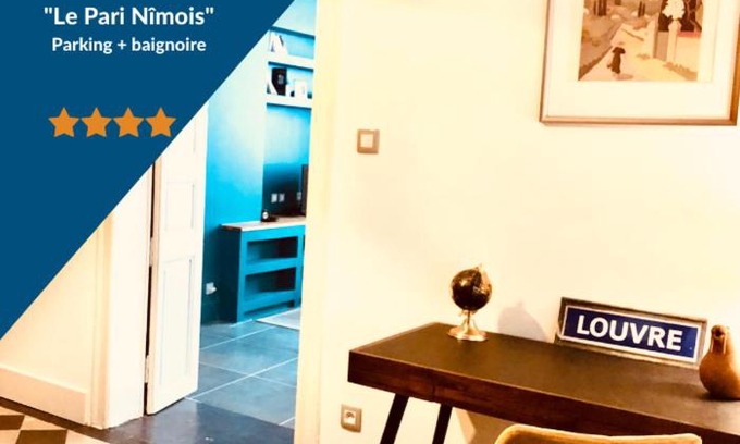 Quartier Administrations Apartment | Le Pari Nîmois, avec Parking, Centre Ville Arènes