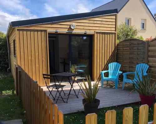 Portbail Ski Chalet | Le Petit Chalet de la Plage - Terrasse & Jardinet