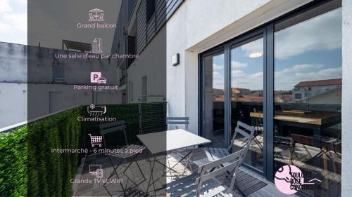 Toulouse South-East Apartment | Le Saint Exupéry - T3 Centre Ville Avec Balcon + Parking Gratuit
