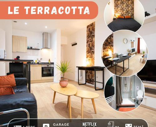 Montbeliard Apartment | Le Terracotta, plein centre, garage, WIFI-Netflix