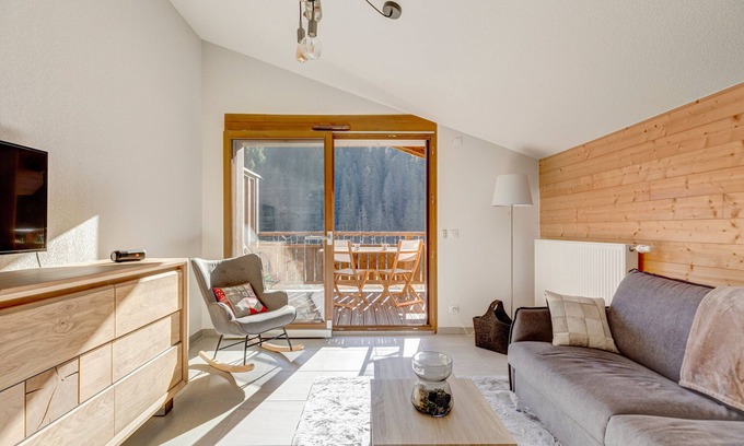 La Giettaz Apartment | Le Torraz - Apt avec balcons aux pieds des pistes