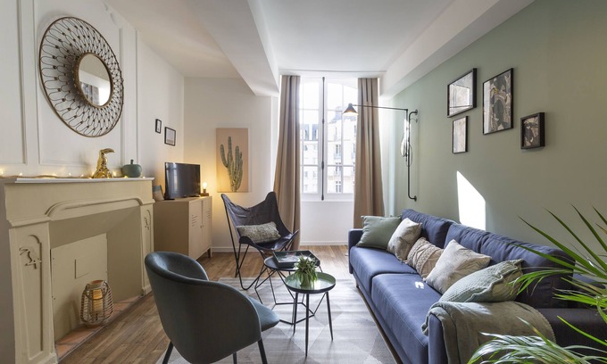 Centre Apartment | LE TOUCAN, 2 pièces de charme et emplacement de rêve - Parlement de Bretagne