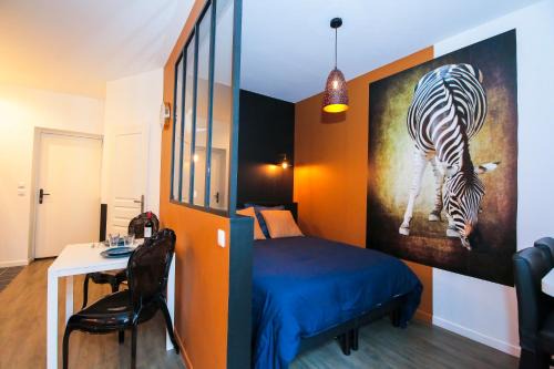 Saint-Roch - Badouillere - Chavanelle Apartment | Le Zèbre, T1 hypercentre chic et cosy, Wifi par SOVALFI