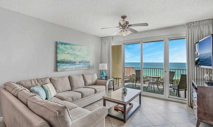 Fort Walton Beach - Destin Condo | Leeeward Key 505--Gulf Front location includes Beach Service in Season and Gulf Front Pool