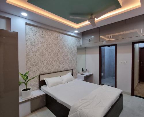 Indore Apartment | Leela Homestay Indore - Orchid - One Bedroom with Hall and balcony