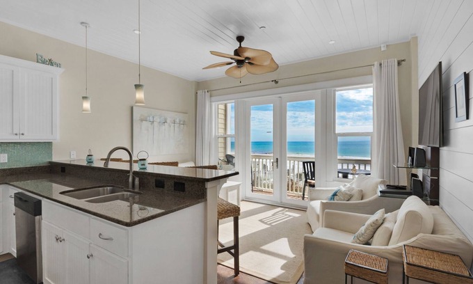 Seagrove Beach Condo | LEEWARD 1 - WALK TO SEASIDE FOR LUNCH Booking 2026!