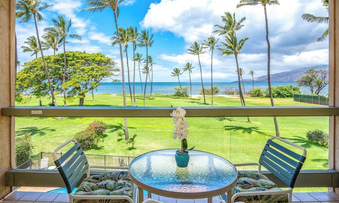 Kihei Condo | Leinaala Oceanfront #301 Oceanfront Views! A/C, wifi, Pool, Great Rates!