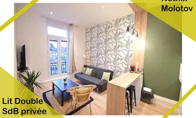 Valenciennes Apartment | LeRelaisdOdile13 - PARKING - LUMINEUX - HYPER CENTRE - TRAMWAY