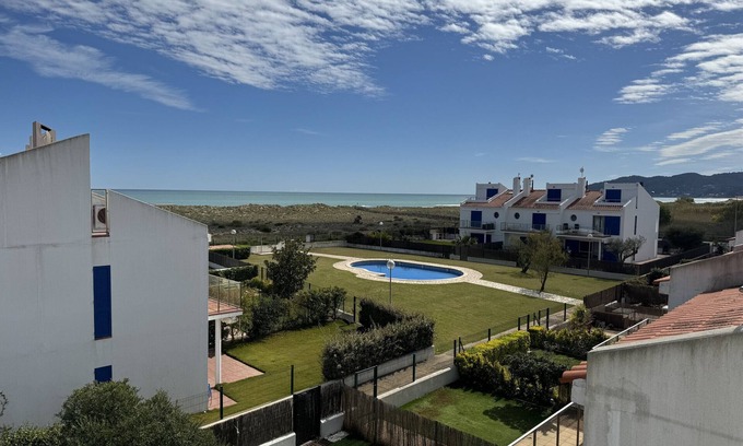 Mas Pinell Ski Chalet | Les Dunes 107 - 60 m from the beach, aircon, pool and garden