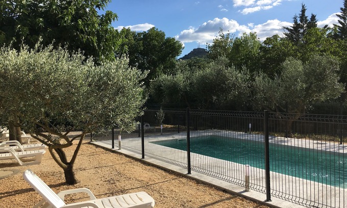Sampzon Villa | Les Muscats Ardèche private fenced pool air-conditioned quiet area countryside
