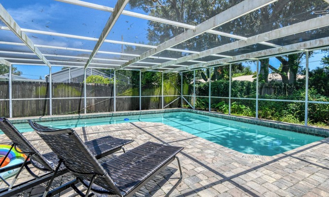 St. Augustine House | Lighthouse - Heated Pool & Firepit! Near: Amphitheatre, Historic Downtown, Beach