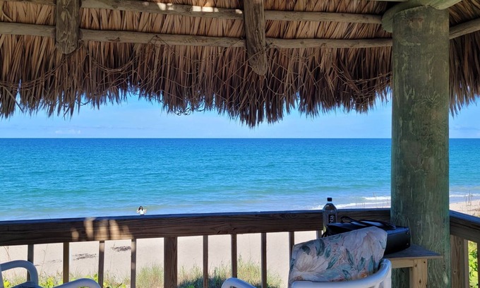 Hutchinson Island South House | Lil Island Beach House Coastal Pet Friendly Escape w/Patio & Private Beach