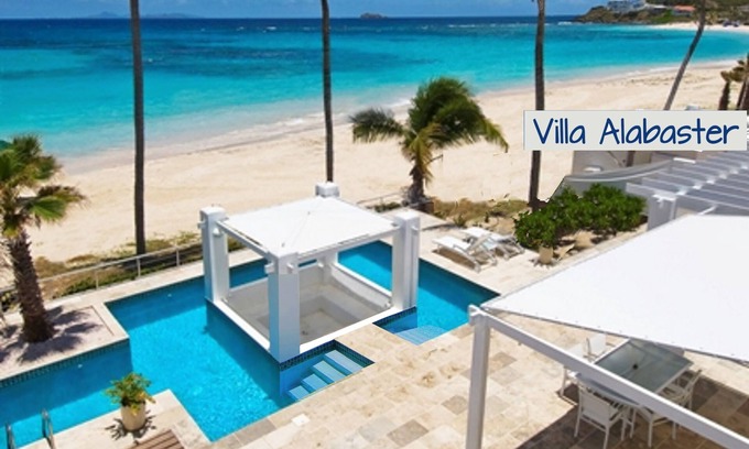 Oyster Pond Villa | LITERALLY OCEANFRONT VILLA ALABASTER, DAWN BEACH w private pool ~ Owners' site