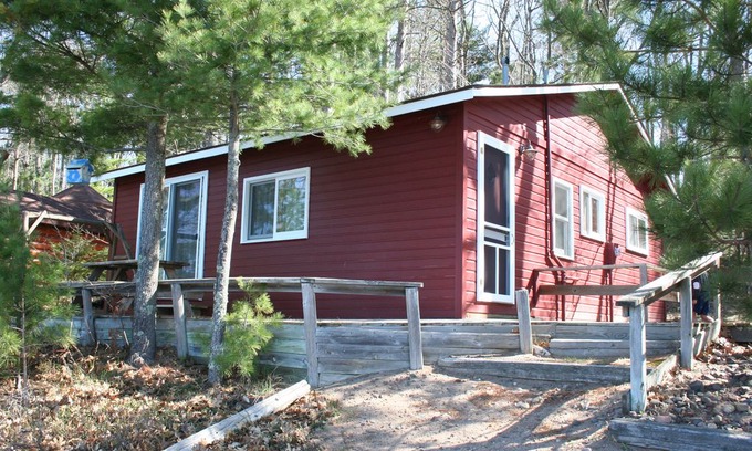 Hayward Cabin | Little Red Cabin On Round Lake in Hayward, Wisconsin ... Northwoods Vacation!