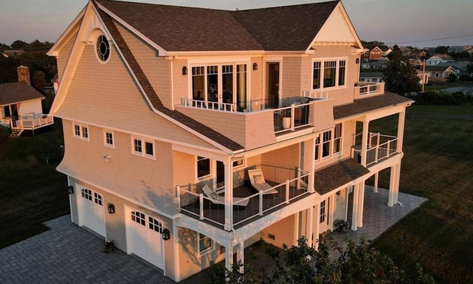 Narragansett House | Live Your Dream! Custom Beach House With Ocean Front Views, Steps to the Beach!