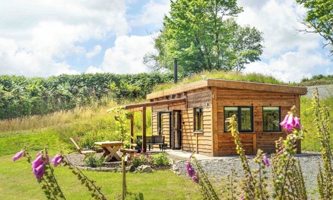 Whitland Cabin | Living Roof Log Cabin Overlooking Private Woodland