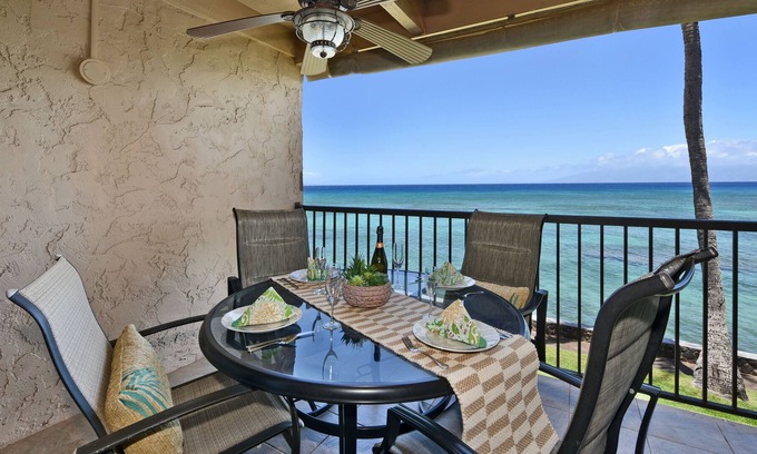 Honokowai Condo | LL B202 OceanFront 2BD Whale Watching wAC Pool