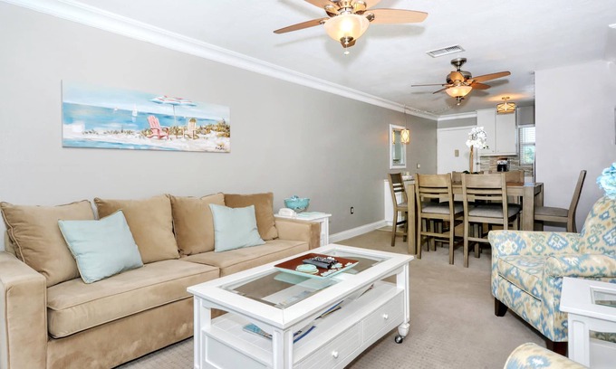 Siesta Key Condo | Located across the street from Siesta Key Beach, Gulf and Pool View Condo! #319