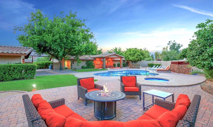 Paradise Valley Village House | Located at the Orange Tree Golf Course w/ resort like backyard, pool, spa and a 1 bedroom casita!
