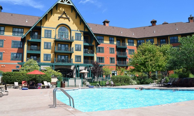 Vernon Condo | Located next to the Ski Resort, Bike Park and Water Park