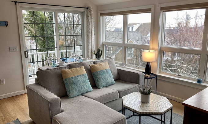 Provincetown Condo | LOCATION! PARKING! West End, 1 Bedroom Condo, AC, W/D, Balcony