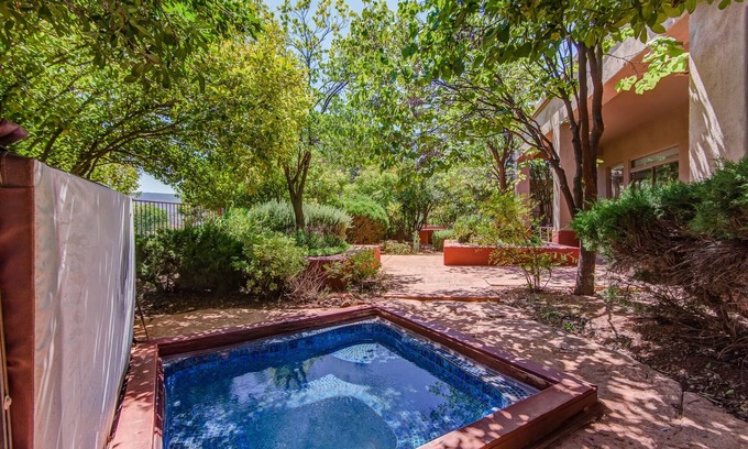 Oak Creek House | Location, Serene Backyard, Hot Tub, Walk to Restaurants!