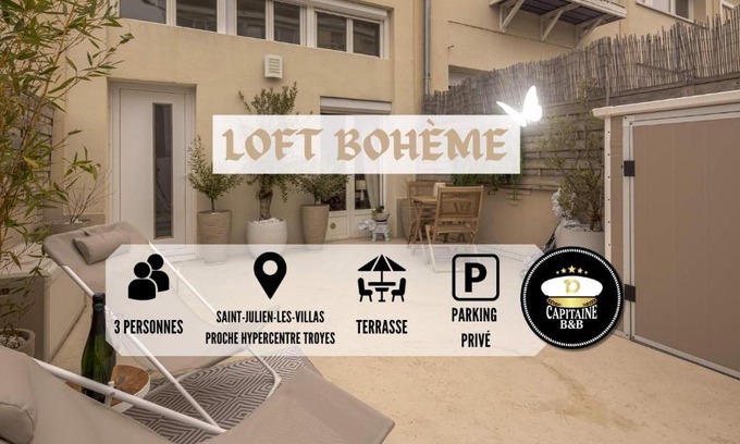 Saint-Julien-les-Villas Apartment | Loft Bohème - 3 personnes