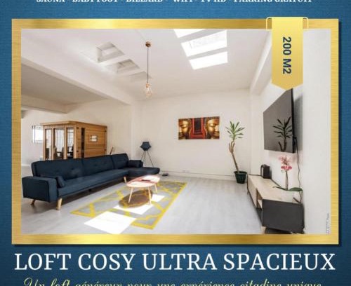 Graulhet Apartment | LOFT COSY - HYPERCENTRE - SAUNA - 200m2 - WIFI