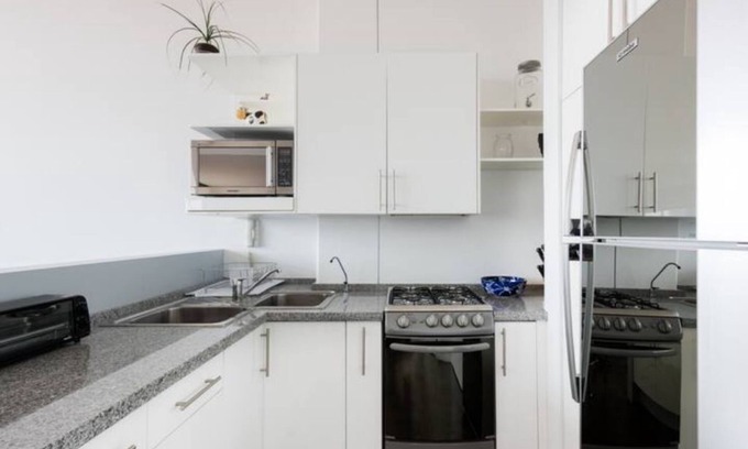 Escandon Condo | Loft in fifth floor with great views to green and the city and a roof garden too